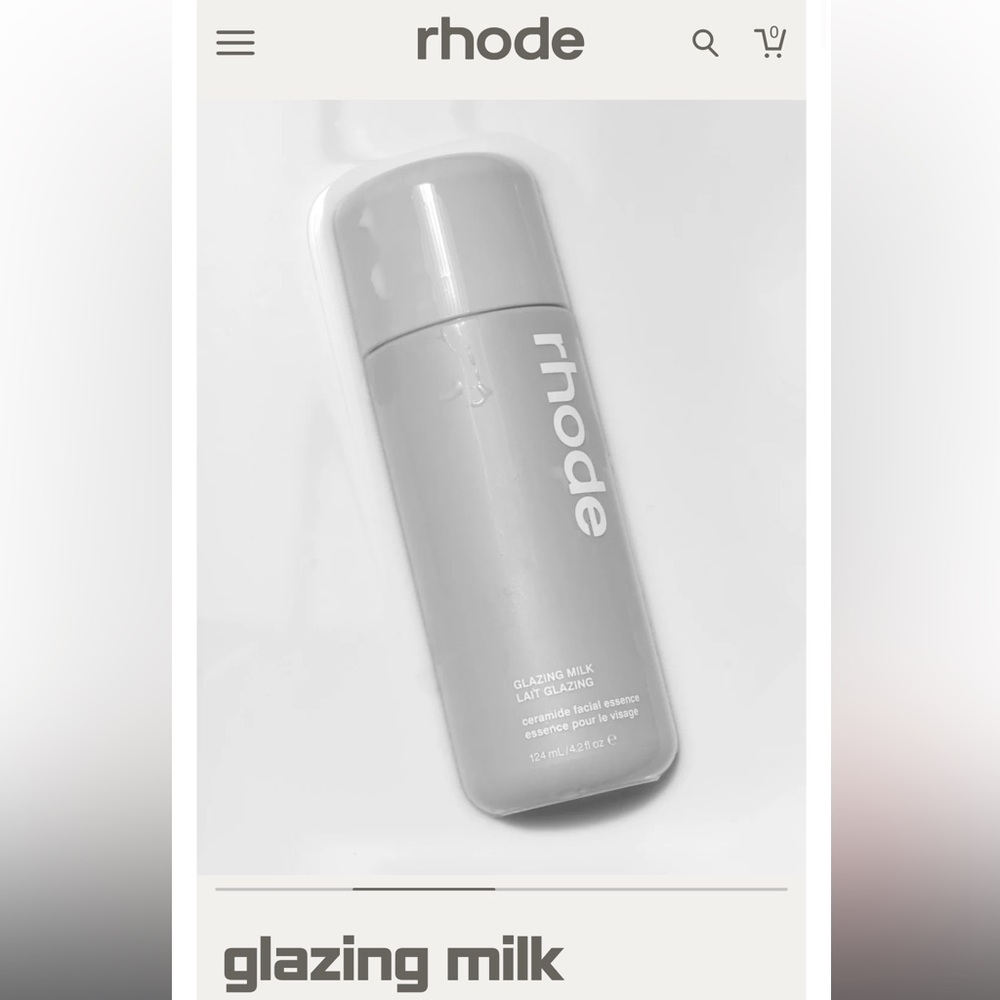 RHODE Glazing Milk Ceramide Facial Essence - White
